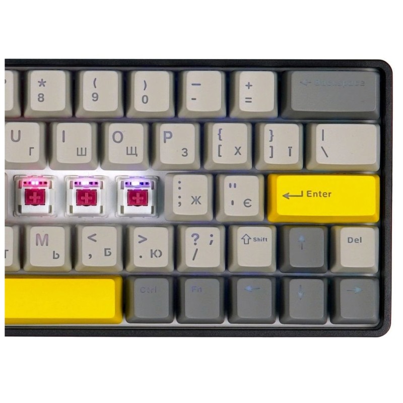 Клавиатура Epomaker EP64 60 Mulan Switch Hot-Swap RGB Wireless/Bluetooth/USB UA Black (EP64-B-M)