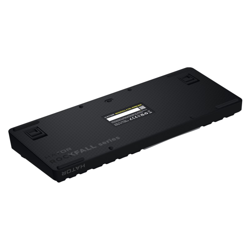 Клавиатура Hator Rockfall 3 Mecha TKL QMK/VIA Orange Wireless Black (HTK850UA)