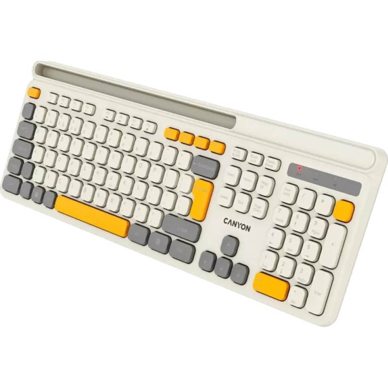 Клавиатура Canyon HKB-W03 Wireless UA Beige (CNS-HKBW03BG)
