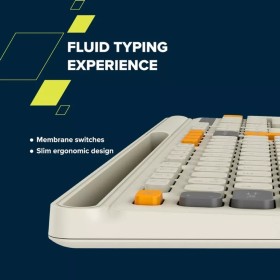 Клавиатура Canyon HKB-W03 Wireless UA Beige (CNS-HKBW03BG)