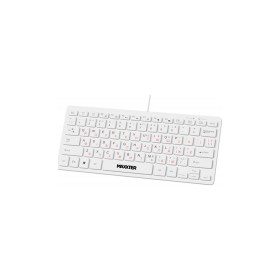Клавиатура Maxxter KBM-C01W-UA USB UA White (KBM-C01W-UA)