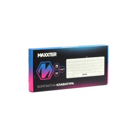 Клавиатура Maxxter KBM-C01W-UA USB UA White (KBM-C01W-UA)