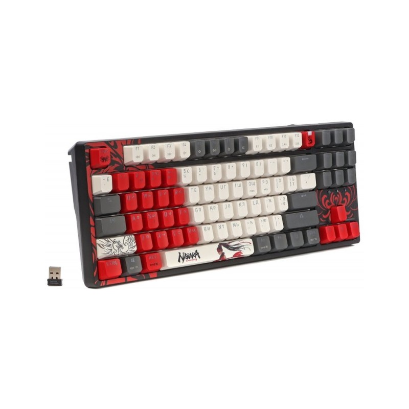 Клавиатура A4Tech Bloody WS87 Naraka Wireless/Bluetooth Black/Red (4711421001113)