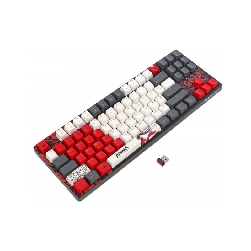 Клавиатура A4Tech Bloody WS87 Naraka Wireless/Bluetooth Black/Red (4711421001113)