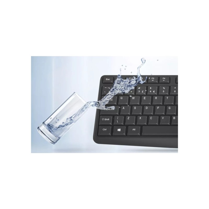 Клавиатура Canyon KB-W01 Water resistant Wireless UA Black (CNE-CKEYW01)