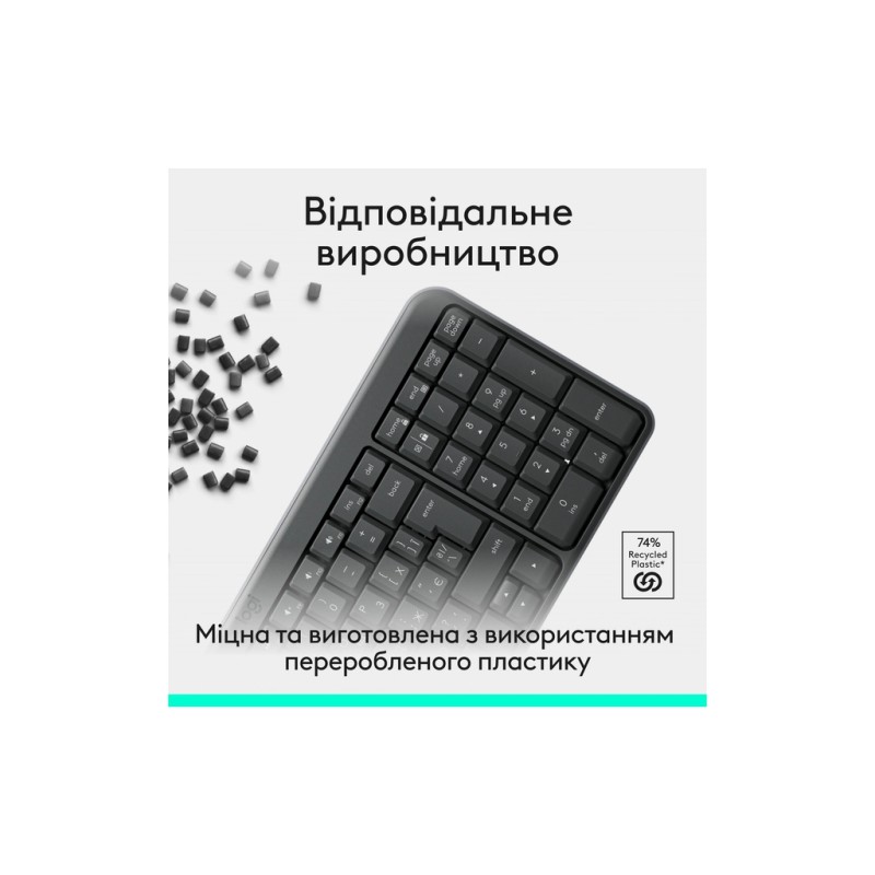 Клавіатура Logitech K250 Bluetooth UA Graphite (920-013822)