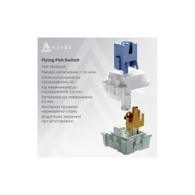 Клавиатура Ajazz AK820 Pro Flying Fish Switch Purple RGB USB/Wireless/Bluetooth UA Purple (AK820PRO-FF-PWB)