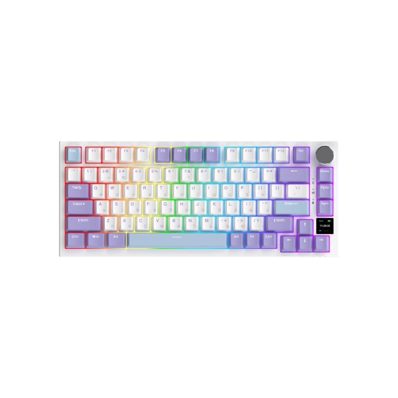 Клавиатура Ajazz AK820 Pro Flying Fish Switch Purple RGB USB/Wireless/Bluetooth UA Purple (AK820PRO-FF-PWB)