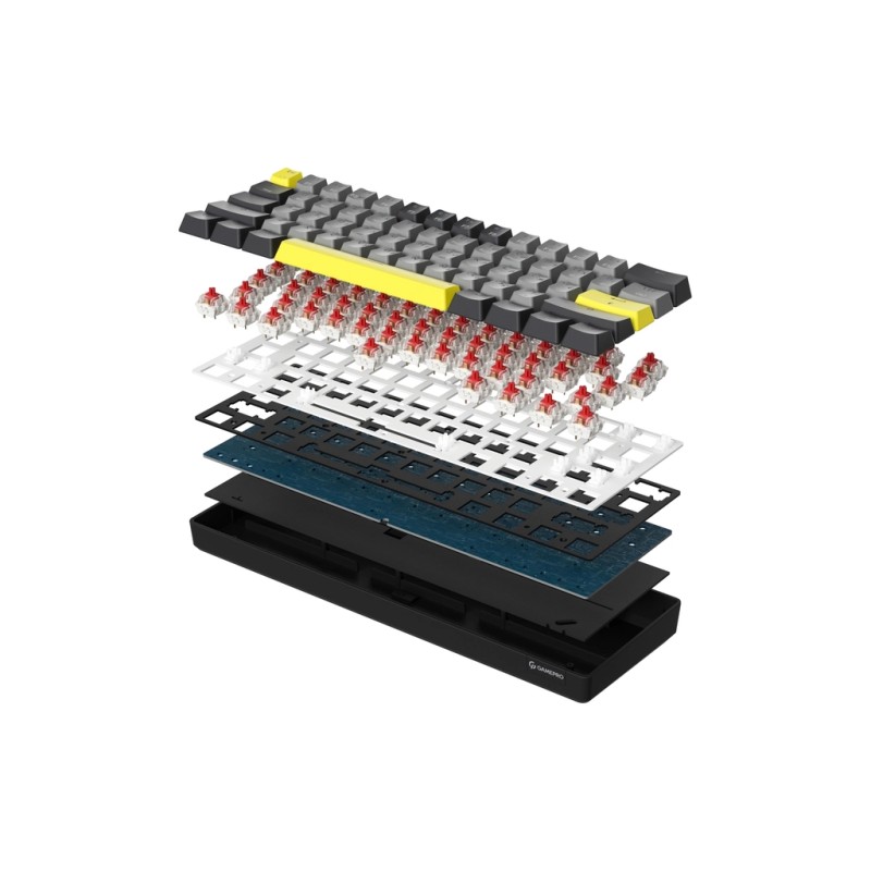 Клавиатура GamePro MK130G Pro Outemu Red Switch Hot-Swap 60 RGB USB/Wireless/Bluetooth Black (MK130G Pro)