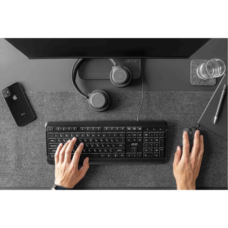 Клавиатура 2E 2E KS120 USB-A Black (2E-KS120UB_UA)