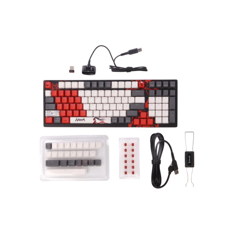 Клавиатура A4Tech Bloody WS98 Wireless/Bluetooth/USB Naraka (4711421001106)