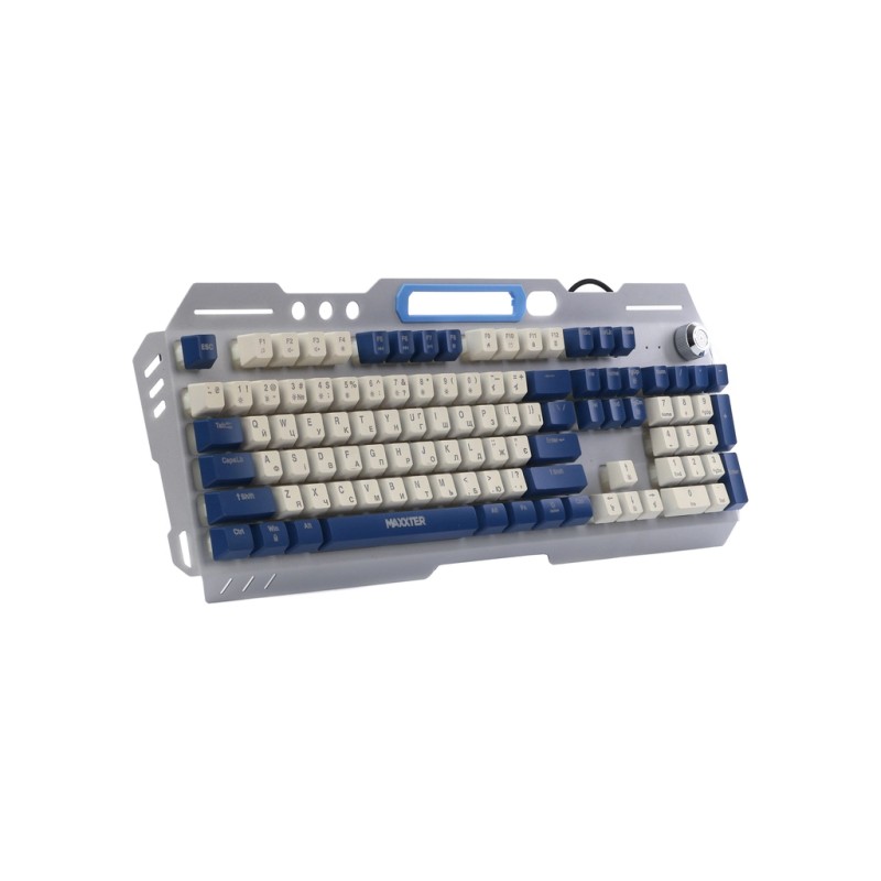 Клавиатура Maxxter KBG-RGB-01-UA RGB USB Metal (KBG-RGB-01-UA)
