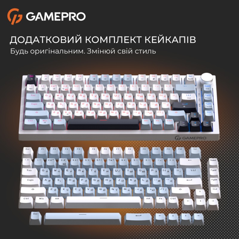Клавиатура GamePro Genesis Warden MK160BL Outemu Swithes USB White (MK160BL)
