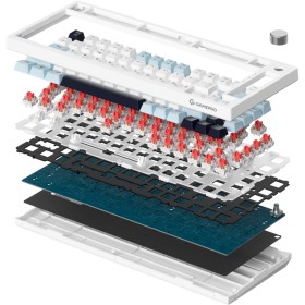 Клавиатура GamePro Genesis Warden MK160BL Outemu Swithes USB White (MK160BL)