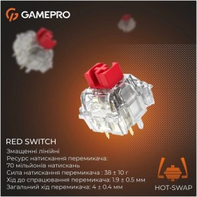 Клавиатура GamePro Genesis Silverlight MK116 USB UA Grey (MK116)