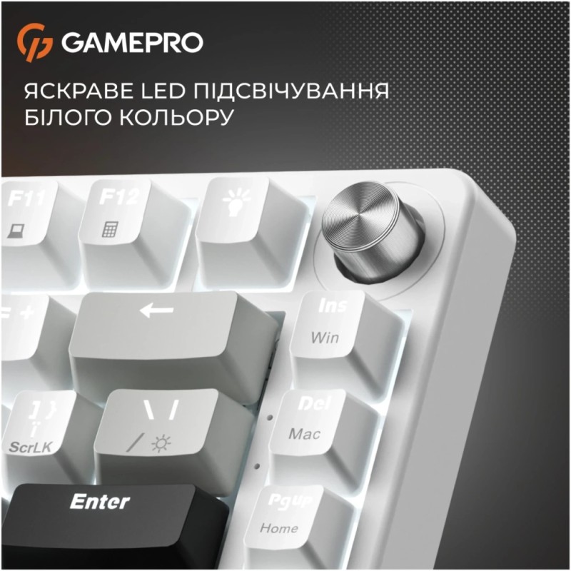 Клавиатура GamePro Genesis Silverlight MK126 USB UA Grey (MK126)
