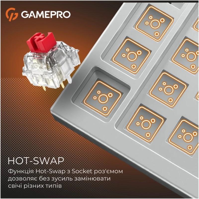 Клавиатура GamePro Genesis Silverlight MK126 USB UA Grey (MK126)