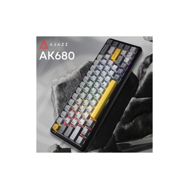 Клавиатура Ajazz AK680 MAX (8+8K) Magnetic Switch RGB Wireless/Bluetooth/USB Black (AK680-M-BGY-A)