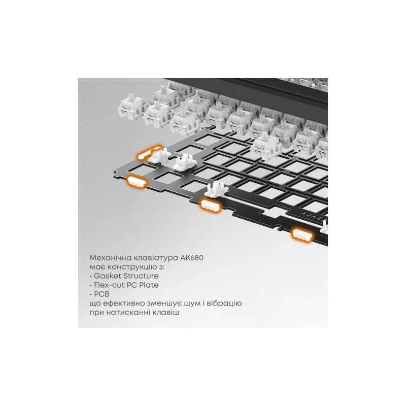 Клавиатура Ajazz AK680 MAX (8+8K) Magnetic Switch RGB Wireless/Bluetooth/USB Black (AK680-M-BGY-A)