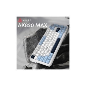 Клавиатура Ajazz AK820 MAX PLUS Daydream Switch RGB Wireless/Bluetooth/USB White