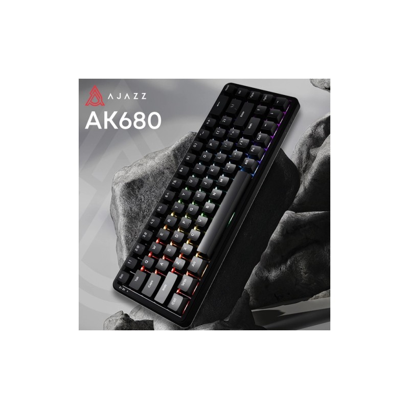 Клавіатура Ajazz AK680 MAX Magnetic Switch RGB USB Black (AK680-WM-B-A)