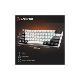 Клавиатура GamePro Genesis Infinity MK130BW Outemu Swithes USB White (MK130BW)