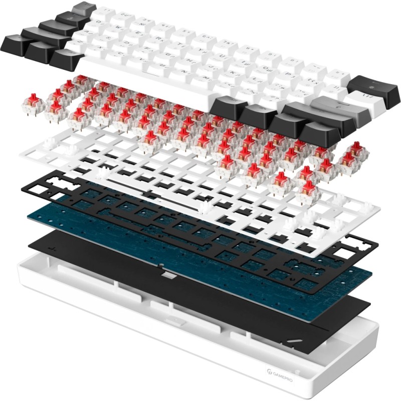 Клавиатура GamePro Genesis Infinity MK130BW Outemu Swithes USB White (MK130BW)