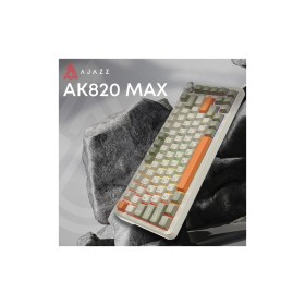 Клавиатура Ajazz AK820 MAX Flying Fish Switch RGB Wireless/Bluetooth/USB Beige