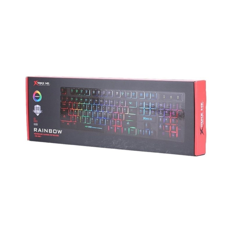 Клавіатура Xtrike ME KB-280 RGB Black (KB-280)