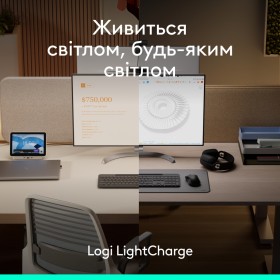 Клавиатура Logitech Slim Solar+ for Business Wireless/Bluetooth Graphite (920-013779)