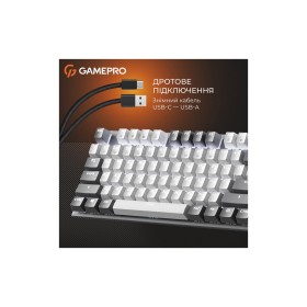 Клавіатура GamePro Genesis Metallic MK144G Outemu Red Switch USB UA Gray (MK144G)