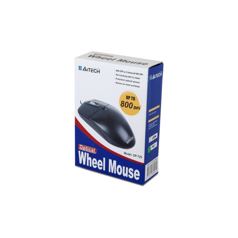 Мышка A4Tech OP-720 Black-USB (4711421699495)