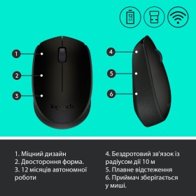 Мышка Logitech M171 Black (910-004424)