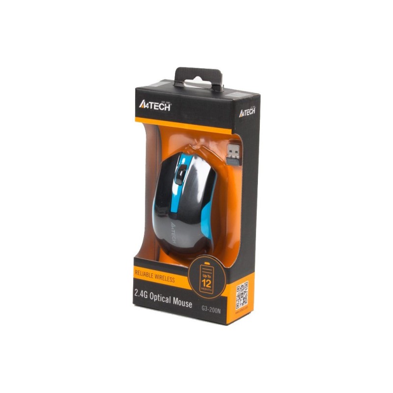 Мышка A4Tech G3-200N Black+Blue (4711421929448)