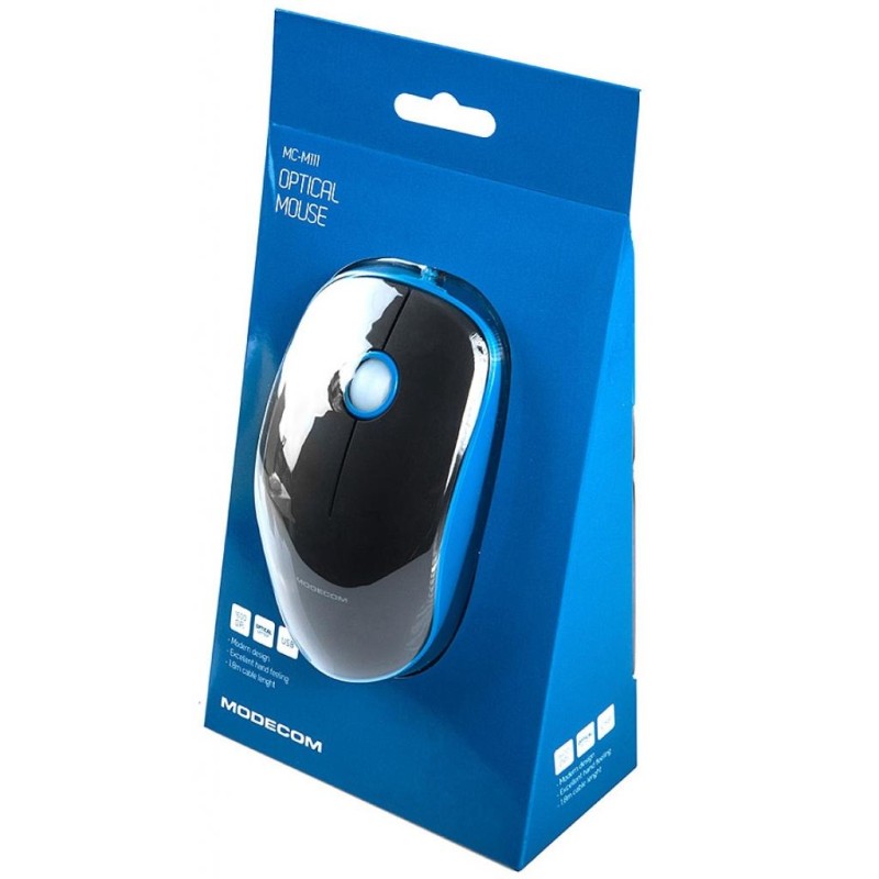 Мышка Modecom MC-M111 USB Blue-Black (M-MC-M111-140)
