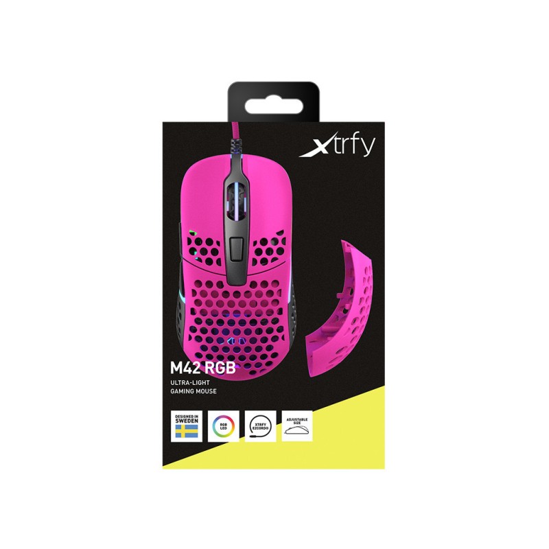 Мышка Xtrfy M42 RGB Pink (XG-M42-RGB-PINK)