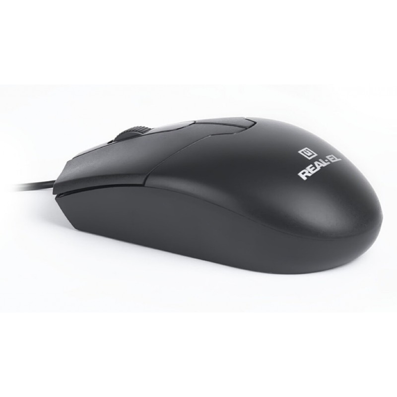 Мышка REAL-EL RM-208 USB Black