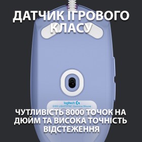 Мышка Logitech G102 Lightsync Lilac (910-005854)