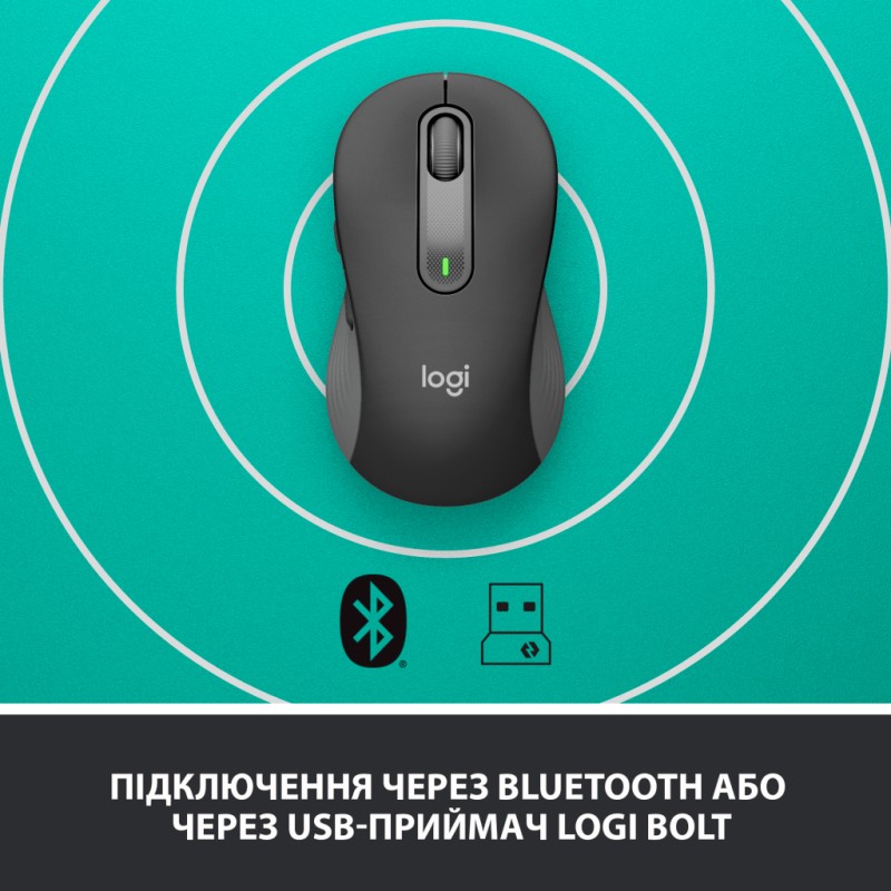 Мышка Logitech Signature M650 L Wireless Graphite (910-006236)