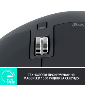 Мышка Logitech MX Master 3S Performance Wireless Mouse Bluetooth Graphite (910-006559)