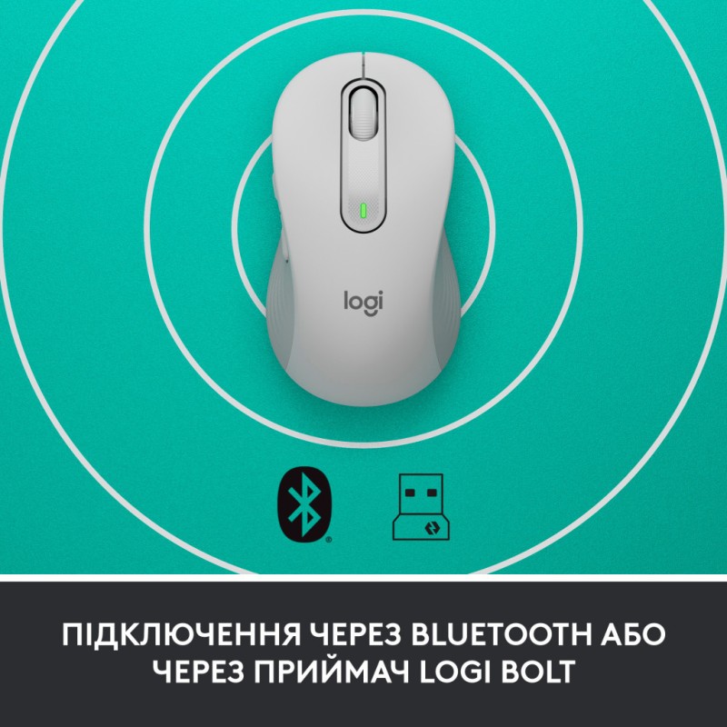 Мышка Logitech Signature M650 Wireless for Business Off-White (910-006275)