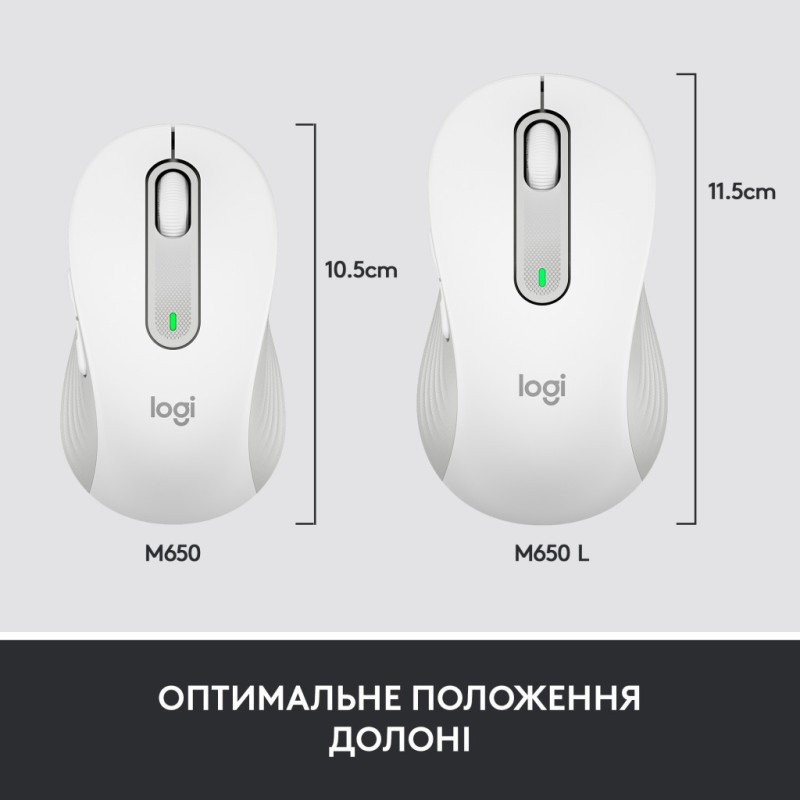Мышка Logitech Signature M650 Wireless for Business Off-White (910-006275)