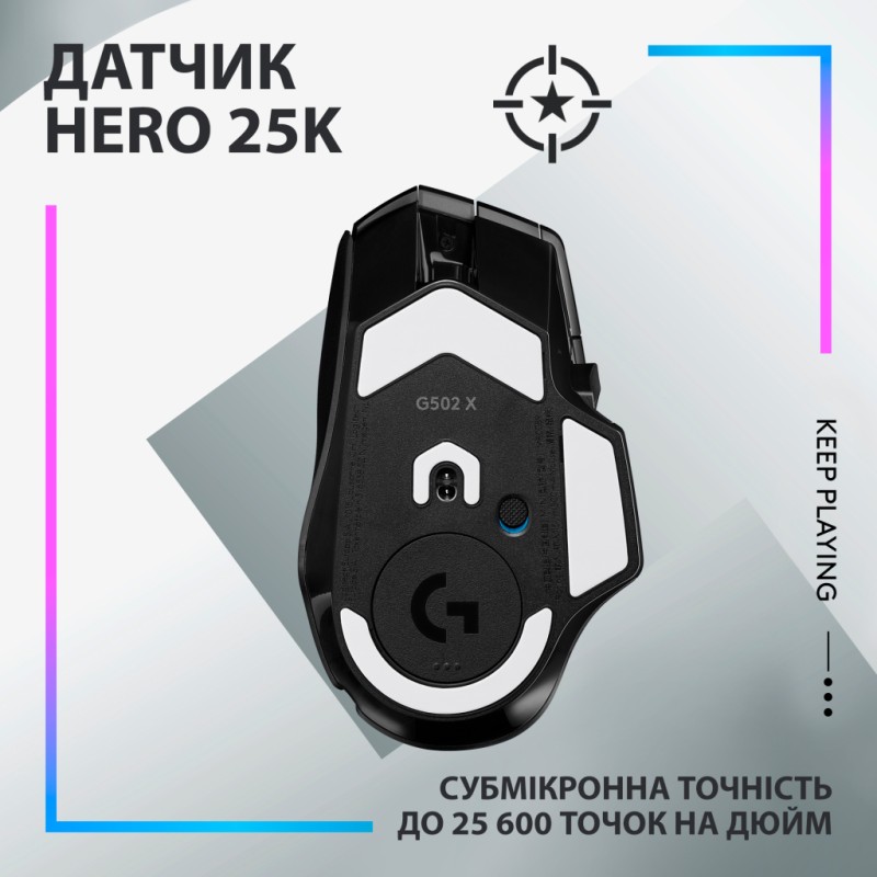 Мышка Logitech G502 X Plus Wireless Black (910-006162)