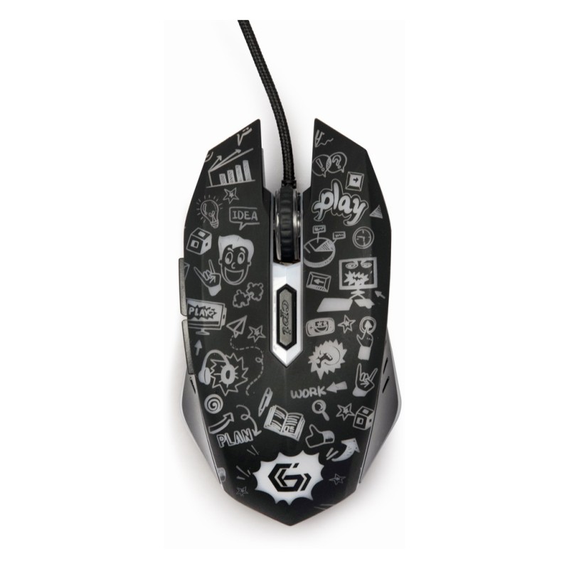Мышка Gembird MUS-6B-GRAFIX-01 USB Black (MUS-6B-GRAFIX-01)