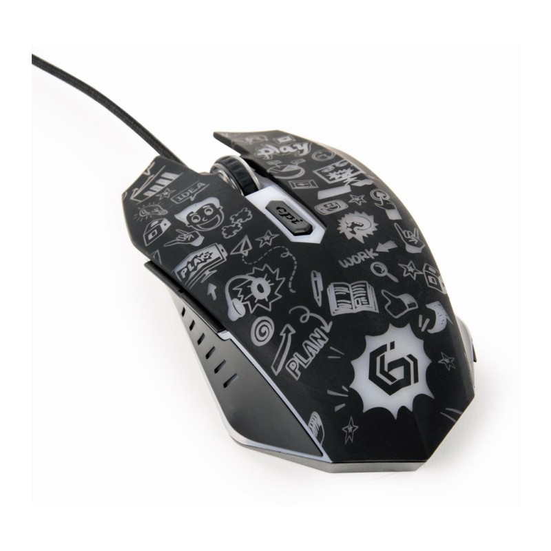 Мышка Gembird MUS-6B-GRAFIX-01 USB Black (MUS-6B-GRAFIX-01)