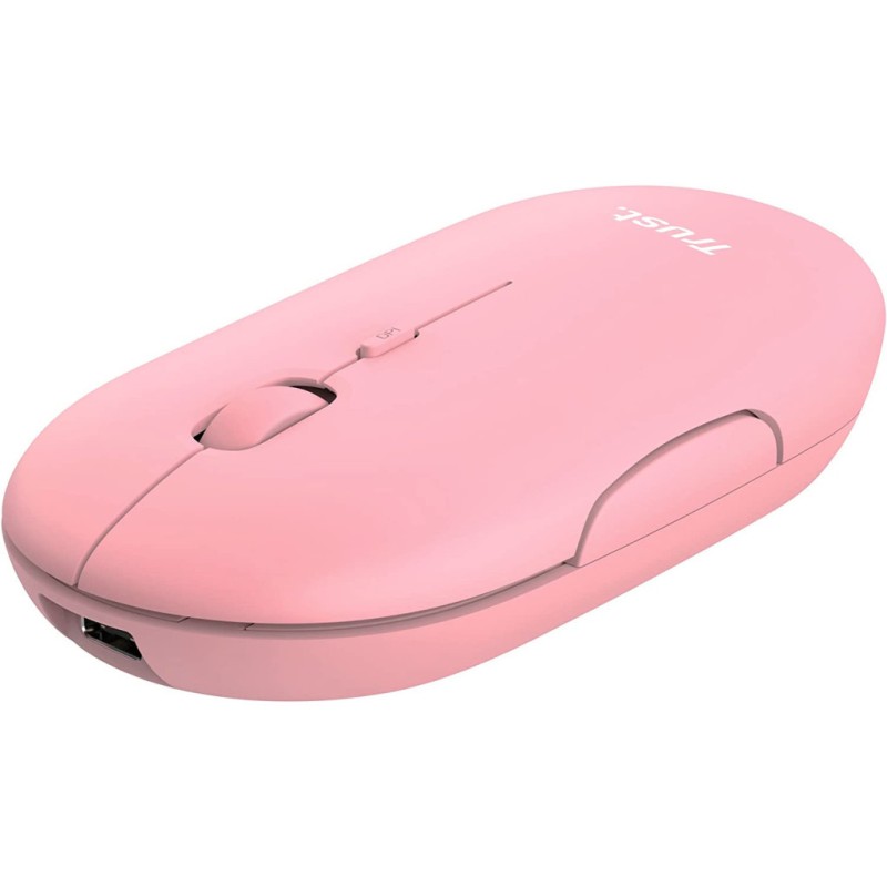 Мышка Trust Puck Wireless/Bluetooth Silent Pink (24125)