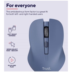 Мышка Trust Mydo Silent Wireless Blue (25041)
