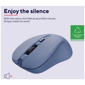Мышка Trust Mydo Silent Wireless Blue (25041)
