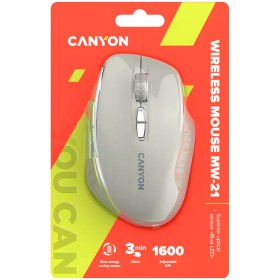 Мышка Canyon MW-21 Wireless Blue LED Cosmic Latte (CNS-CMSW21CL)