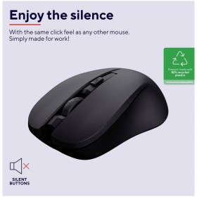 Мышка Trust Mydo Silent Wireless Black (25084)